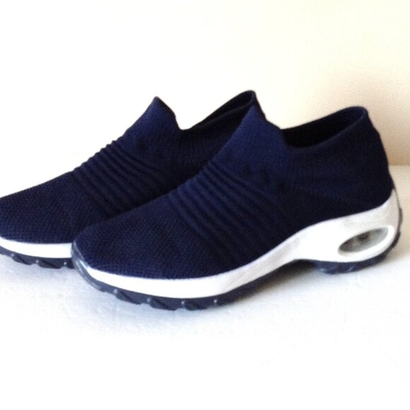Shoes - Women Slip On Sock Sneakers Comfortable Stretchy Size 39 Walking Sports